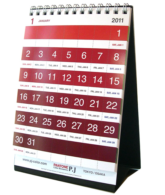 PANTONEcalendar